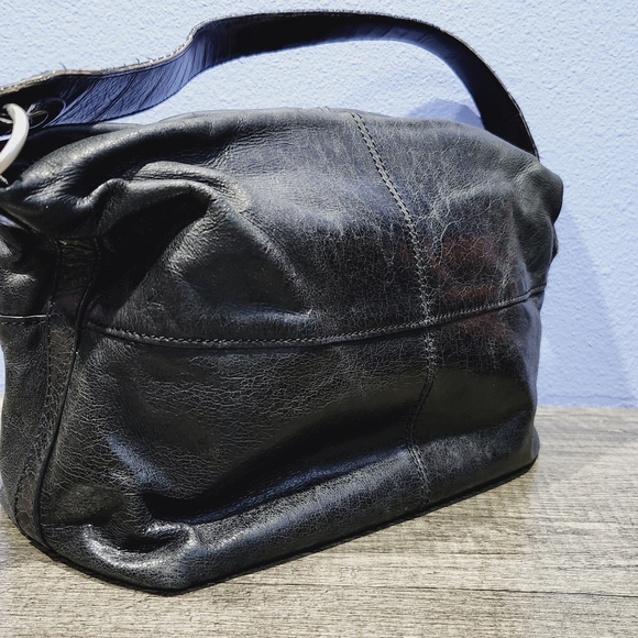 Hobo The Original Shoulder Bag/Purse. Black Leather Bag - Picture 6 of 10